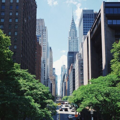 Residential area in New York City