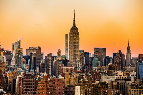 New York City skyline showing the Empire State Building